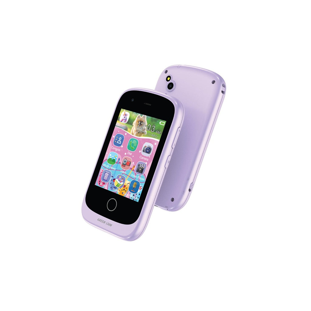 هاتف أطفال ذكي من جرين لايون, ذاكرة 512 MB وشاشة 2.8 إنش IPS مع كاميرتين | Green Lion Kids Smartphone Small Phone Big Fun
