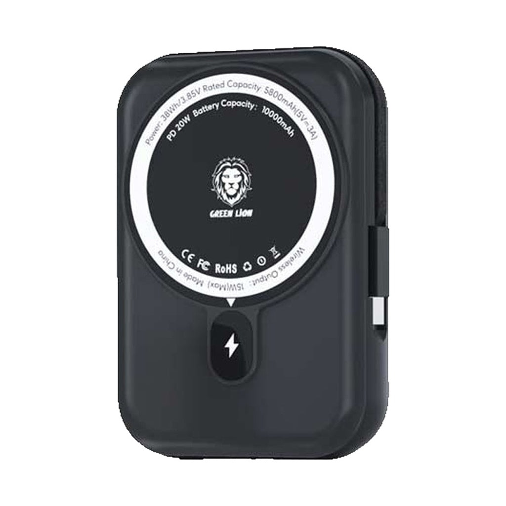 باور بانك جرين لايون موناكو ماج سيف بسعة 20,000 مللي امبير | Green Lion Monaco Magsafe 20000mah Power Bank