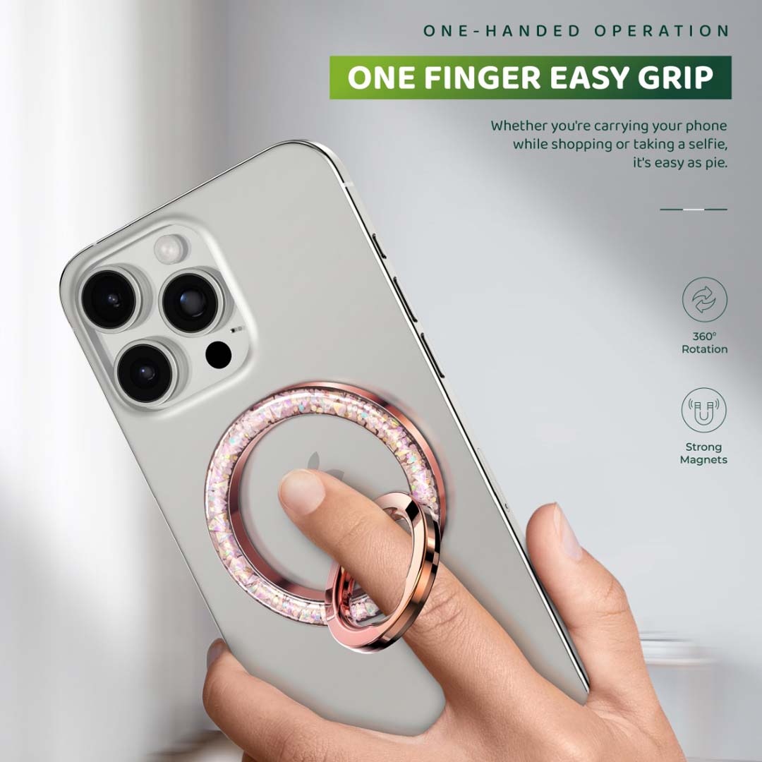 حامل حلقي مغناطيسي للهاتف من جرين لايون | Green Lion Magnetic Ring Stand.