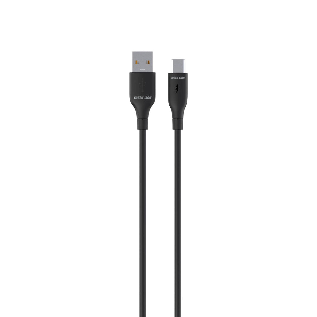 كيبل جرين لايون من يو اس بي اي الى يو اس بي سي بطول 30 سم, شحن سريع | Green Lion USB-A to USB-C PVC Cable 30CM – Fast Charging & Data Sync