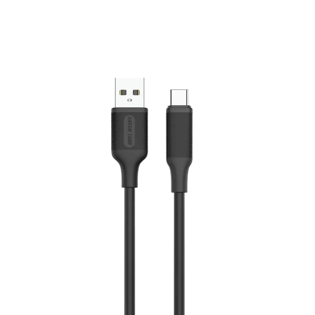 كيبل جرين لايون يو اس بي اي الى يو اس بي سي بطول 2 متر, شحن سريع | Green Lion USB-A to USB-C PVC Cable 2M – Fast Charging