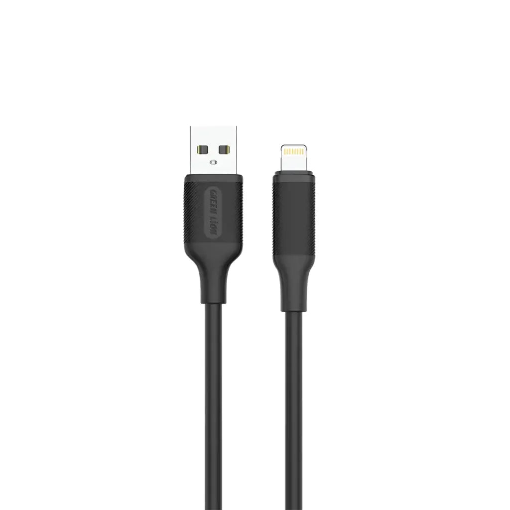 كيبل جرين لايون يو اس بي اي الى لايتننغ بطول 2 متر | Green Lion USB-A to Lightning PVC Cable 2M.