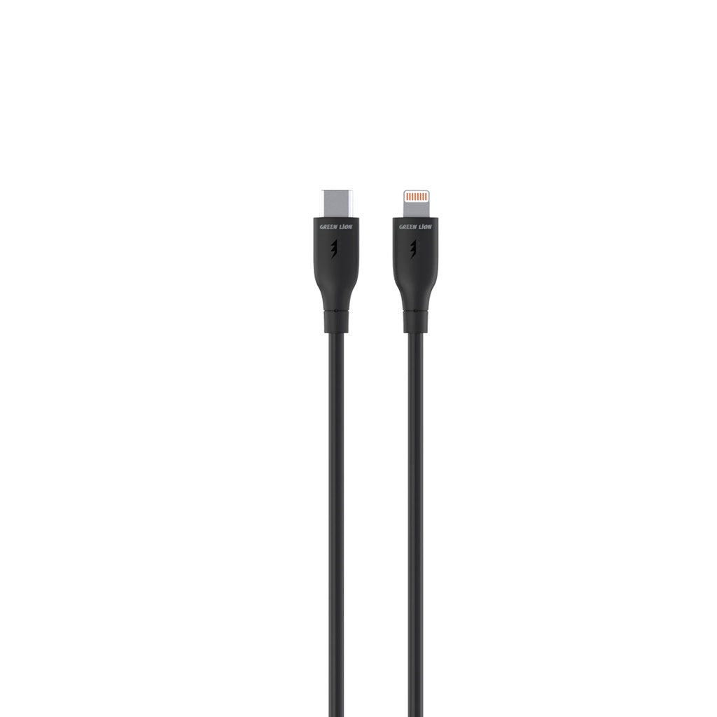 كيبل جرين لايون يو اس بي سي الى لايتننغ بطول 1 متر, شحن سريع 18 واط | Green Lion USB-C to Lightning PVC Cable 1M.