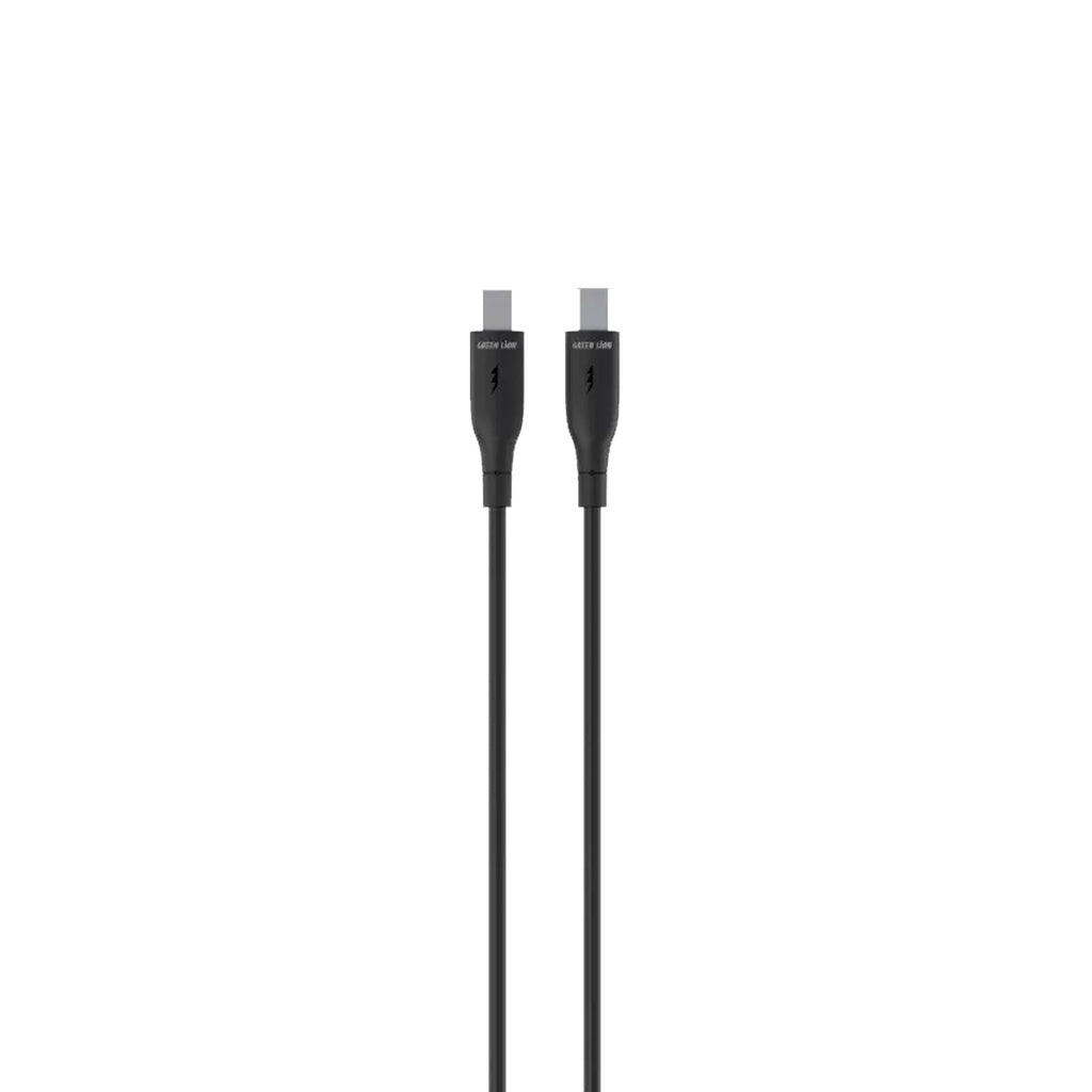 كيبل جرين لايون يو اس بي سي الى يو اس بي سي بطول 1 متر, شحن سريع 60 واط | Green Lion USB-C to USB-C PVC Cable 1M – 60W Fast Charging
