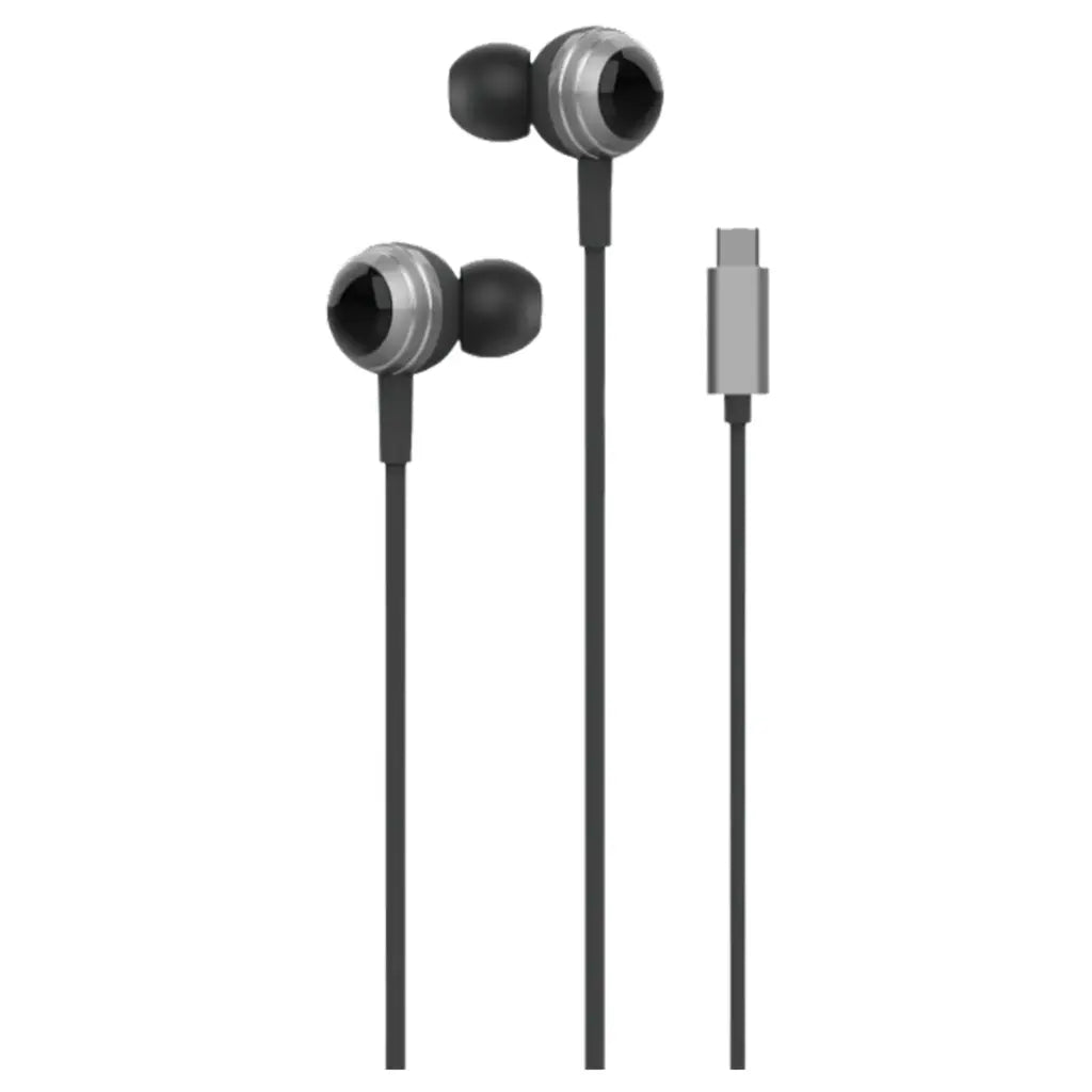 سماعة جرين لايون ستيريو X70 السلكية بمنفذ تايب سي وكيبل بطول 1.2 متر - اسود | Green Lion Stereo X70 Wired Earphone 1.2m Type-C - Black