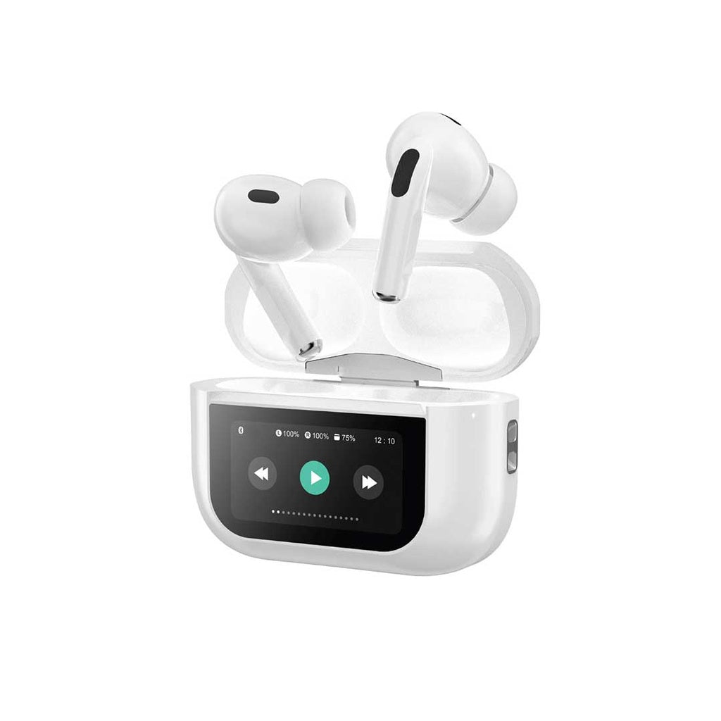 سماعات جرين لايون تاتج تون بخاصية إلغاء الضوضاء - ابيض | Green Lion Touch Tone ANC Earbuds - White