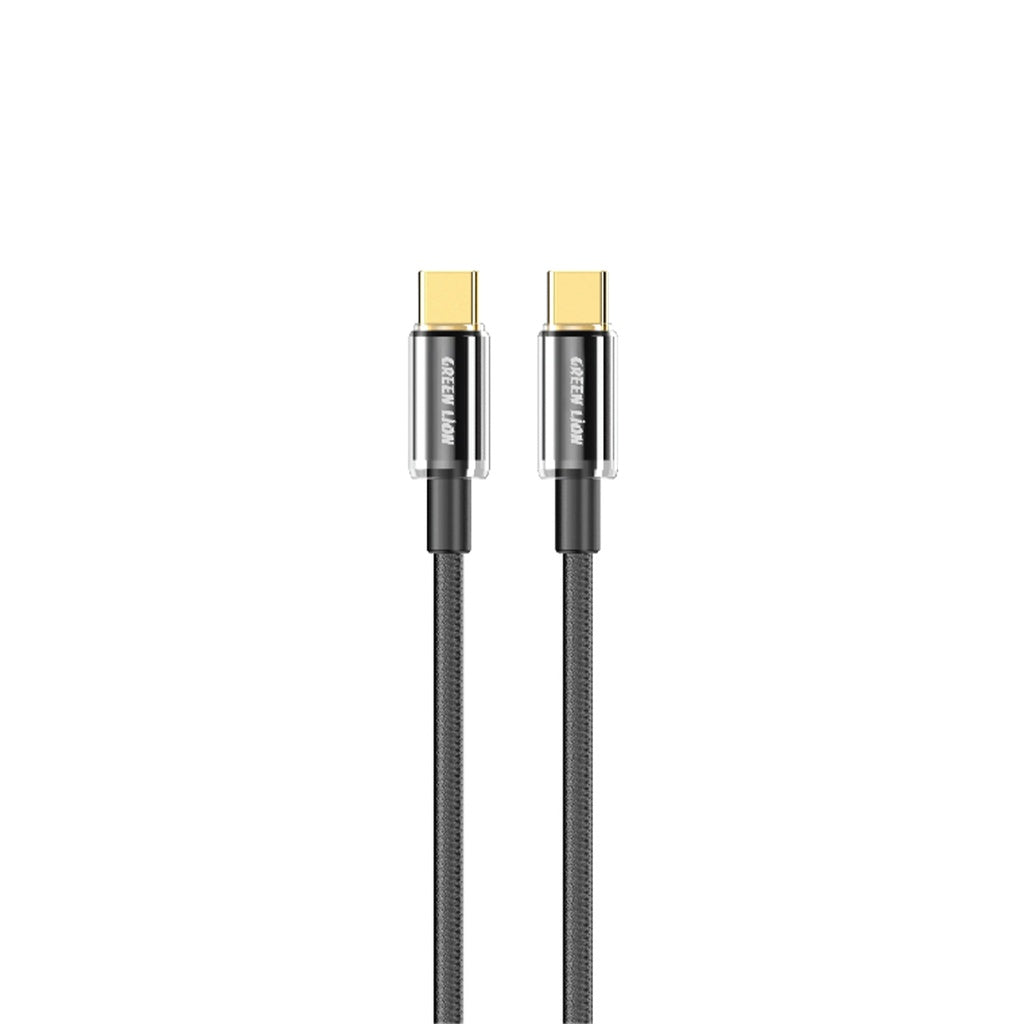 كيبل جرين لايون يو اس بي سي الى يو اس بي سي بقدرة 60 واط وطول 1 متر | Green Lion USB-C to USB-C Touch Cable 1M 60W