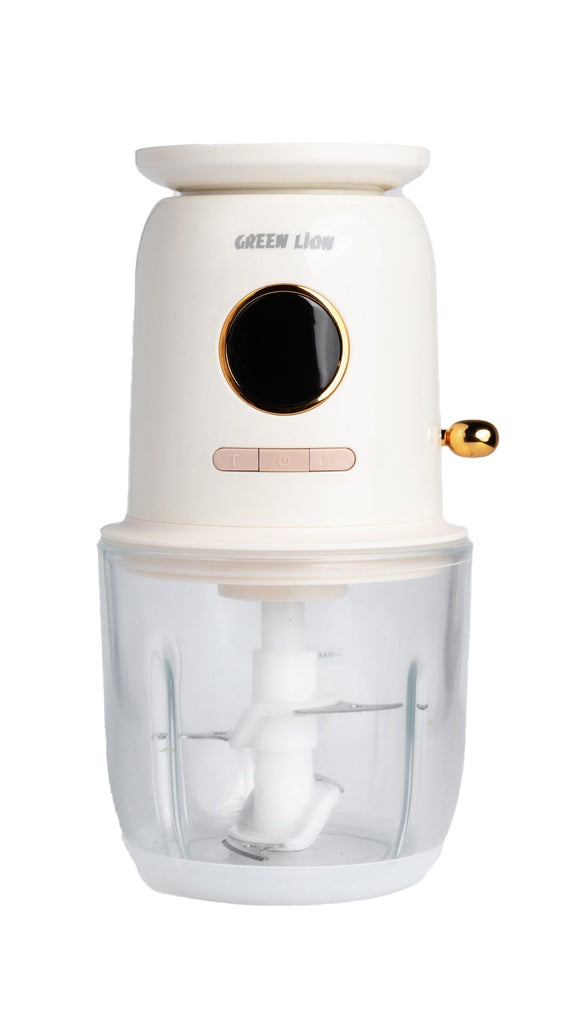 جرين لايون مثرمة طعام لاسلكية بميزان رقمي بسعة 600 مل | Green Lion Wireless Weighing Food Chopper 600mL 7.4V