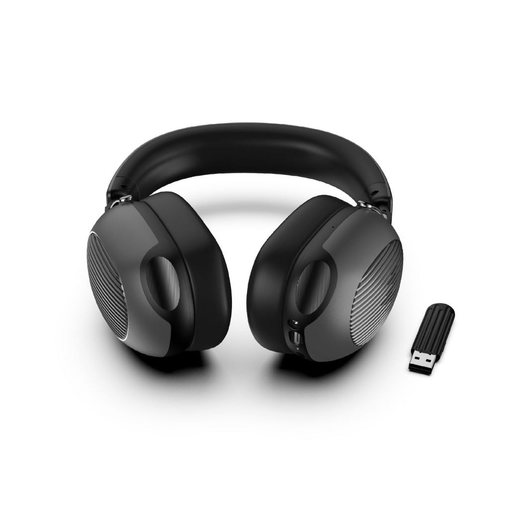 سماعة الالعاب اللاسلكية PDX416 E-Sports من بورودو جيمنج بااضائة RGB - رمادي | Porodo Gaming PDX416 E-Sports Wireless RGB Gaming Headphone - Gray