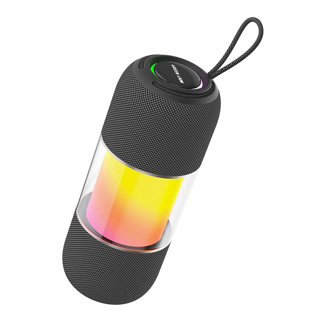 سبيكر جرين لايون جينج برو المحمول مع اضائة RGB - اسود | Green Lion Change Pro RGB Portable Speaker - Black