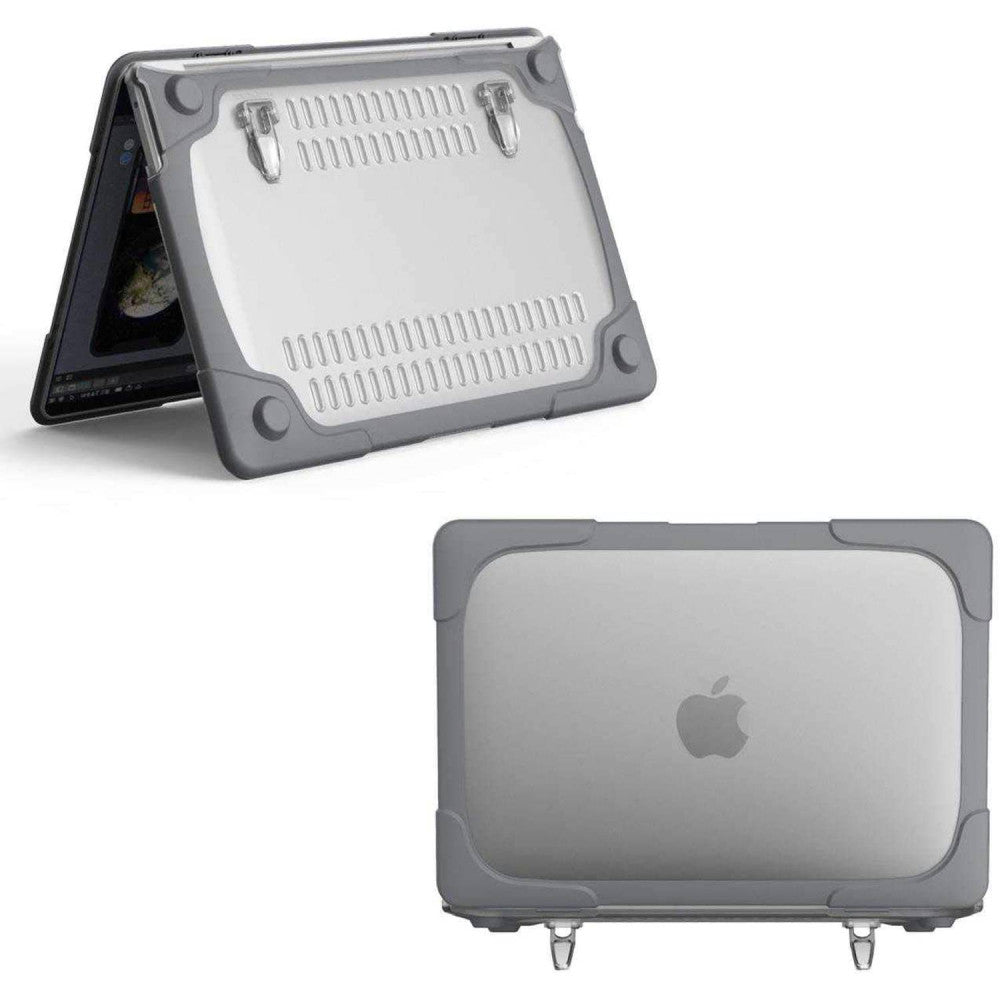 غطاء حماية مضاد للصدمات من جرين لايون لجهاز ماك بوك برو 13.3 انش - رمادي | Green Lion Shockproof Case for MacBook Pro 13.3" 2020 - Gray