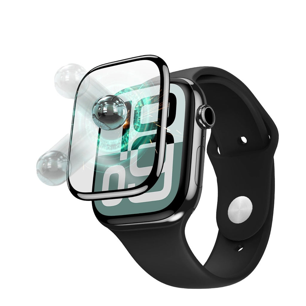 واقي شاشة جرين لايون ثلاثي الابعاد لساعة ابل مقاس 46 ملم - شفاف | Green Lion 3D Screen Protector for Apple Watch 46mm – Clear