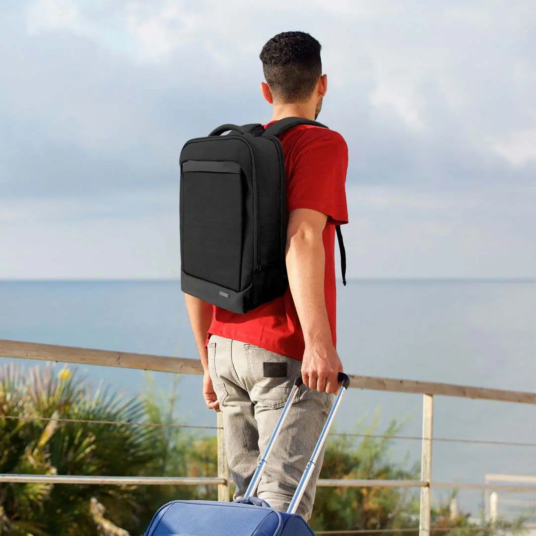 حقيبة ظهر جرين لايون فيينا ببصمة الإصبع - اسود | Green Lion Vienna Fingerprint Backpack - Black