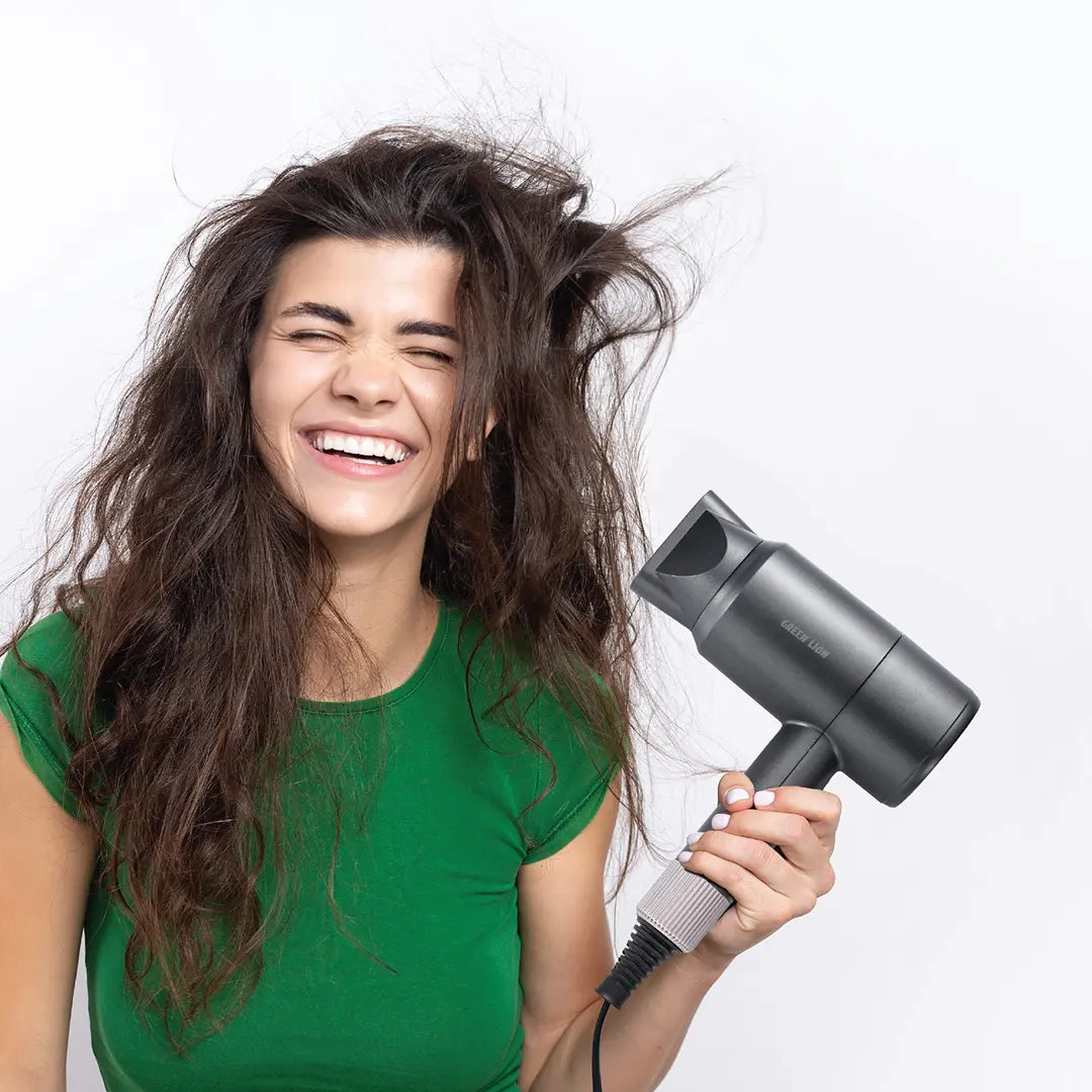 مجفف شعر جرين لايون بلو ويف بقدرة 850 واط - رمادي | Green Lion Blow Wave Hair Dryer 850W - Grey.