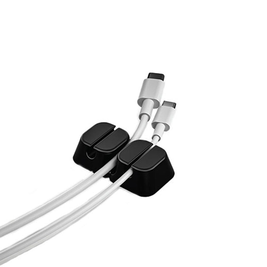 منظم كيبل جرين لايون 2 في 1 - اسود | Green Lion - 2 in 1 Cable Organizer - Black