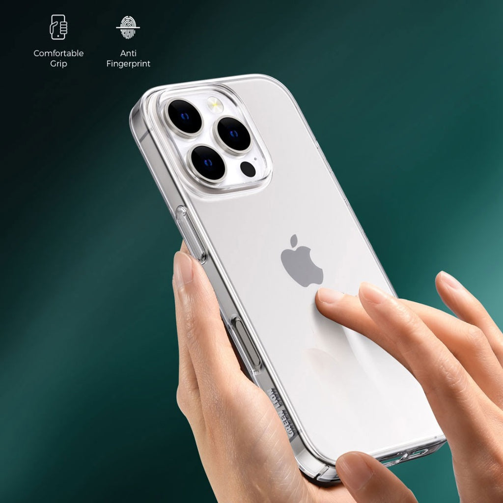 كفر جرين لايون ديلغادو الصلب لجهاز ايفون 16 سيريز - شفاف | Green Lion Delgado PC Case for iPhone 16 Series - Clear