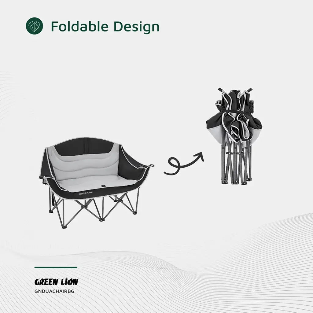جرين لايون كرسي تخييم مزدوج | Green Lion Double Camping Chair
