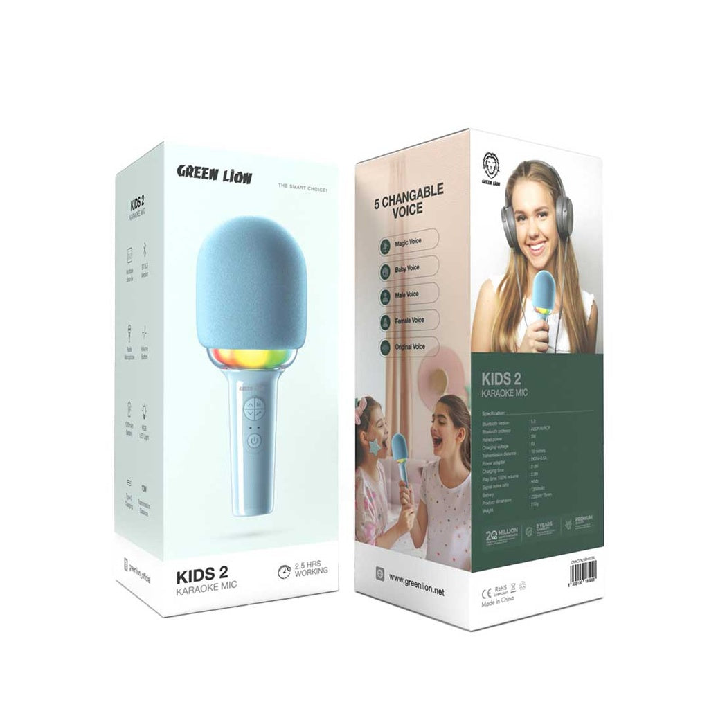مايك كاريوكي للاطفال من جرين لايون | Green Lion Kids 2 Karaoke Mic
