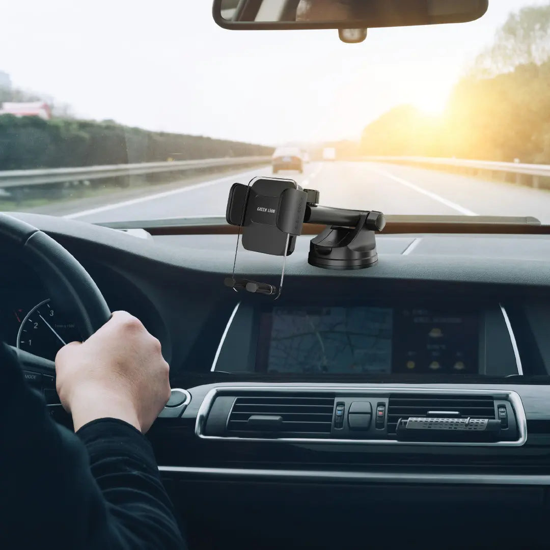 حامل الهاتف القابل للتمديد من جرين لايون - اسود | Green Lion Extendable Phone Holder - Black.