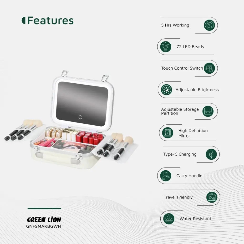 حقيبة مستحضرات التجميل جرين لايون فيست | Green Lion Fest Makeup Bag