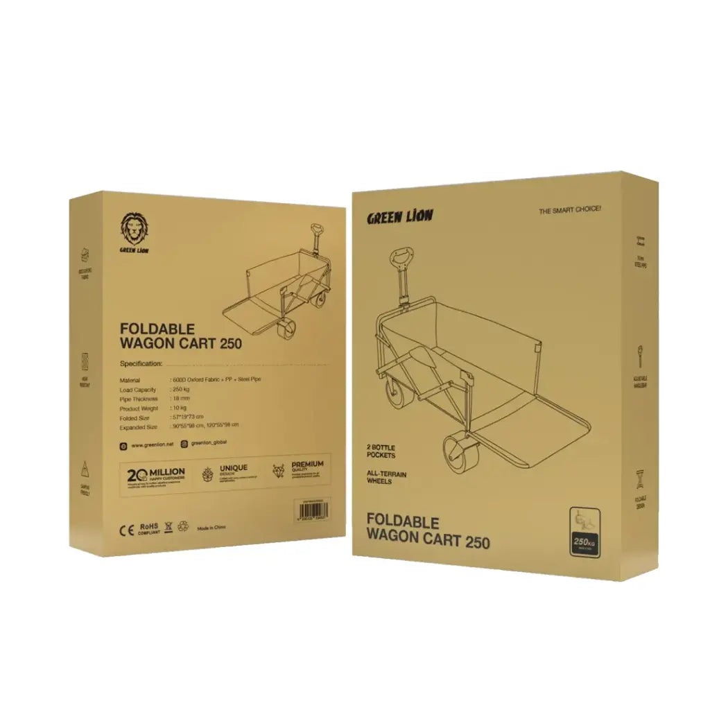عربة جرين لايون القابلة للطي – 250 كجم | Green Lion Foldable wagon cart 250 Kg