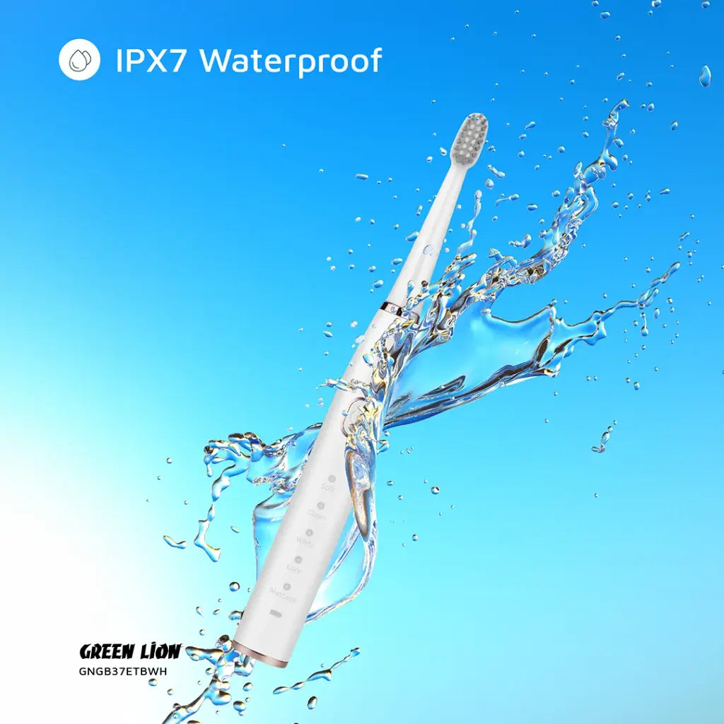 فرشاة الاسنان الكهربائية جرين لايون GB-37, بطارية تدوم حتى 60 يوما | Green Lion GB-37 Electric Tooth Brush – Up To 60 Days Battery Life.