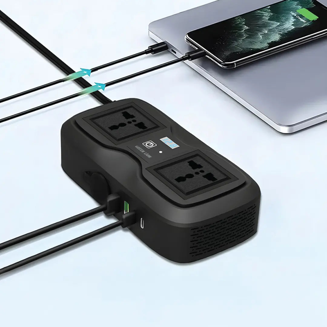 محول الطاقة جرين لايون GC-233 - اسود | Green Lion GC-233 Power Inverter - Black