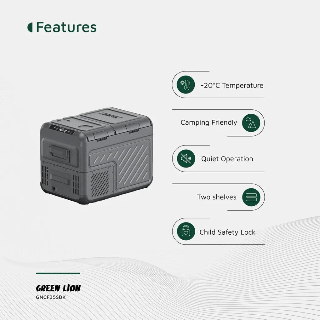 جرين لايون ثلاجة السيارة جي اف سي 35 | Green Lion GFC-35 Car Fridge