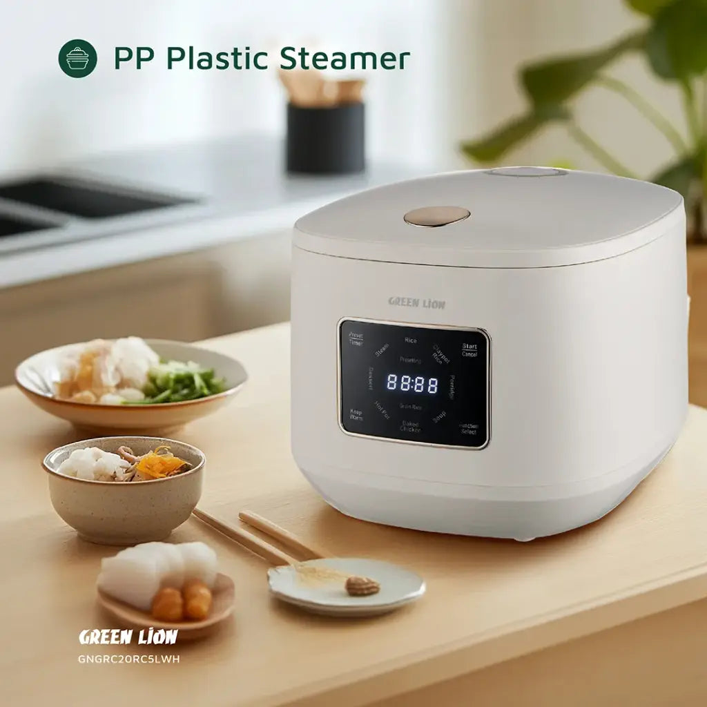 طباخة أرز رقمية جرين لايون GRC-20 سعة 5 لتر | Green Lion GRC-20 Digital Rice Cooker 5L