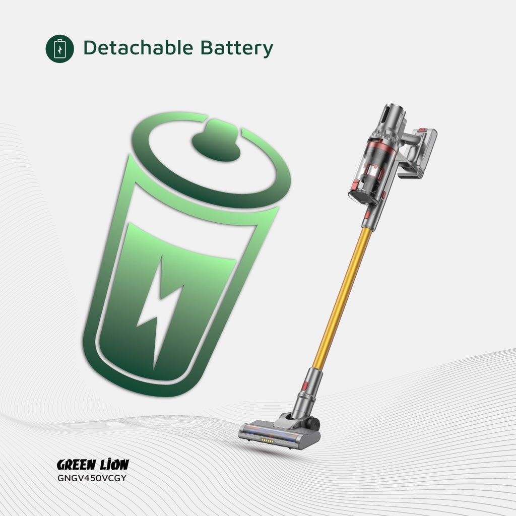 Green Lion GV-450 Cordless Vacuum Cleaner - مكنسة جرين ليون جي في 450 اللاسلكية
