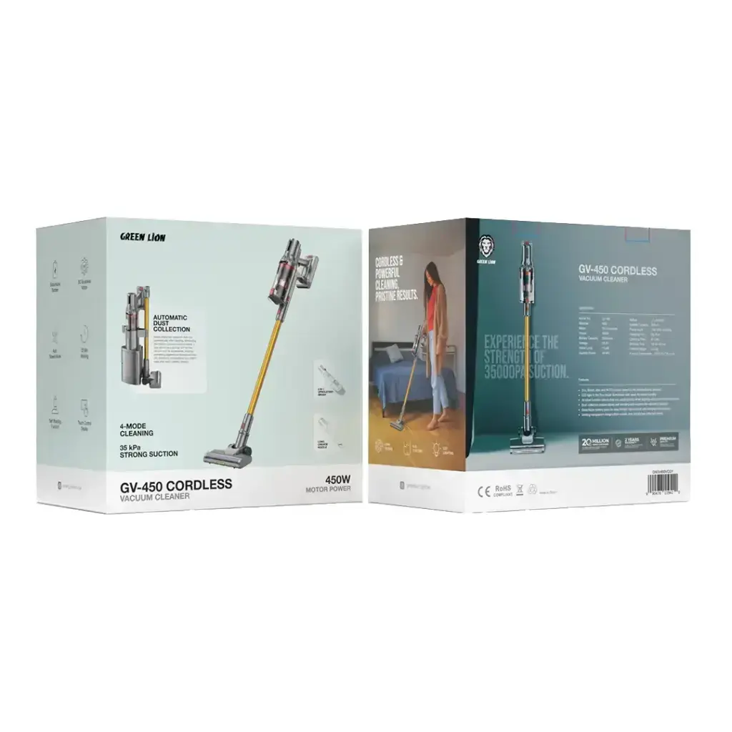 مكنسة جرين لايون GV-450 اللاسلكية | Green Lion GV-450 Cordless Vacuum Cleaner