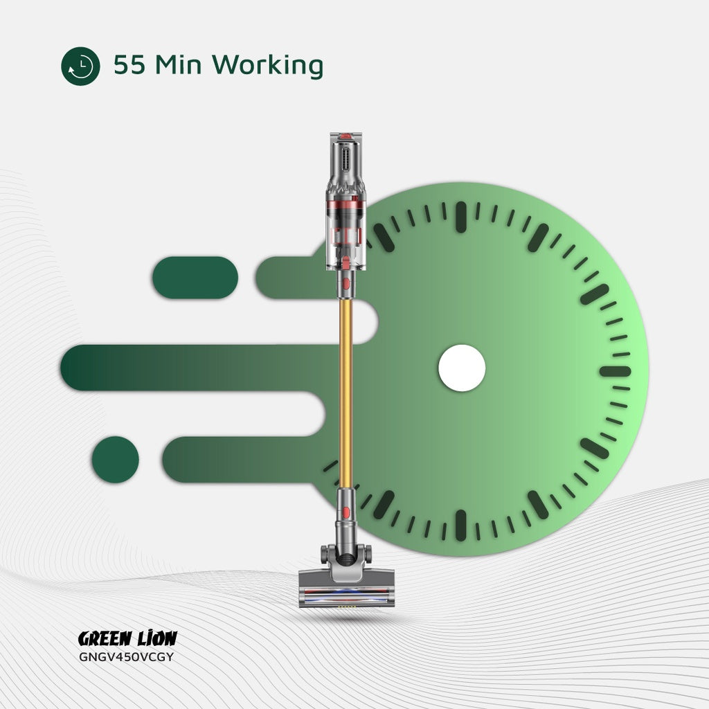 Green Lion GV-450 Cordless Vacuum Cleaner - مكنسة جرين ليون جي في 450 اللاسلكية