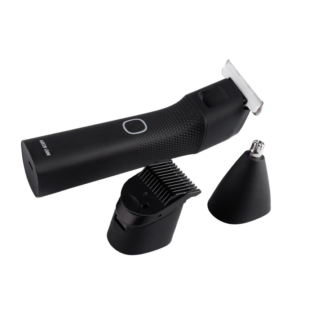 ماكينة حلاقة للجسم جرين لايون متعددة الاستخدامات 3 في 1 بسعة بطارية 1200 مللي امبير - اسود | Green Lion 3 in 1 Body Trimmer 1200mAh - Black