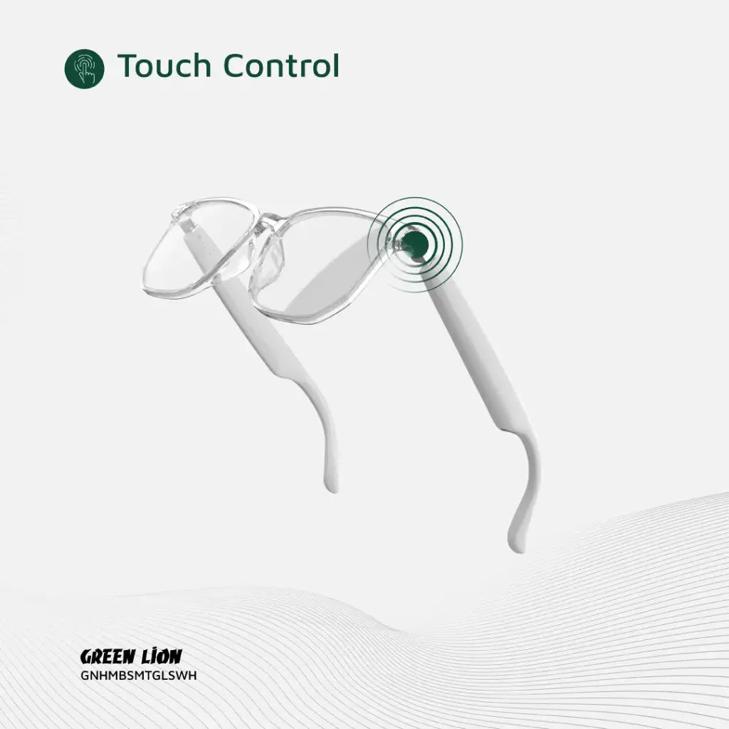 نظارات جرين لايون هامبورغ الذكية - ابيض | Green Lion Hamburg Smart Glasses - White