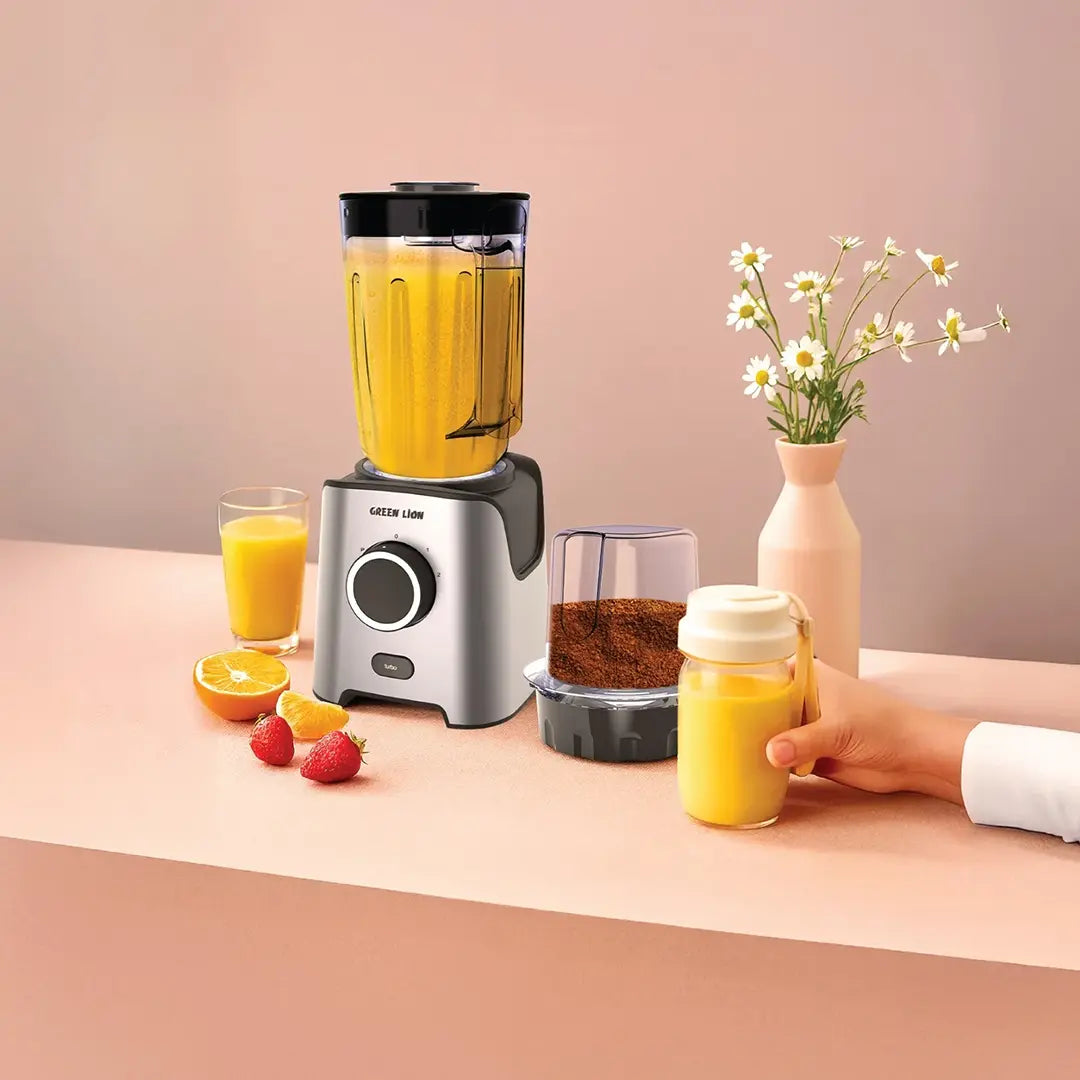 خلاط عصير جرين لايون جت بليند بقدرة 650 واط - رمادي | Green Lion Jet Blend Pro Juice Blender 650W - Gray