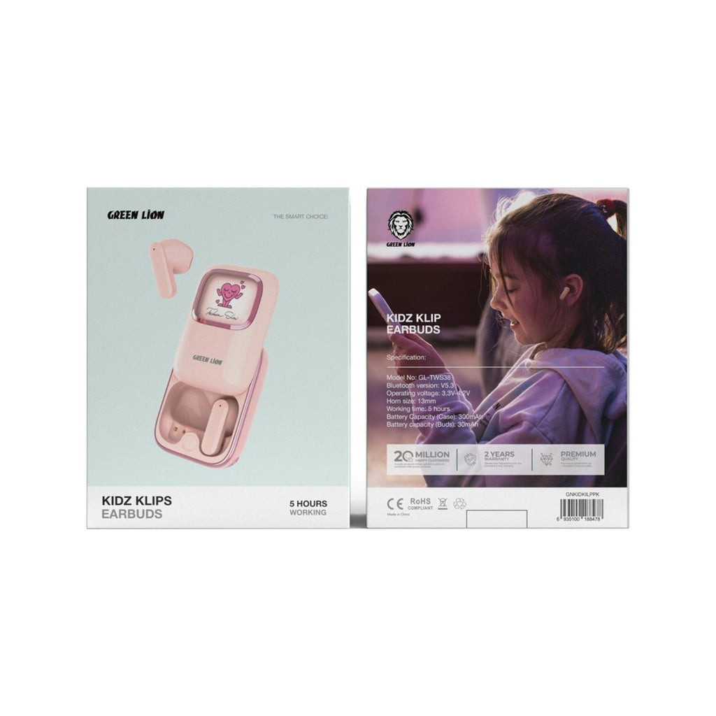 سماعات جرين لايون كيدز كليبس للأطفال | Green Lion Kidz Klips Earbuds