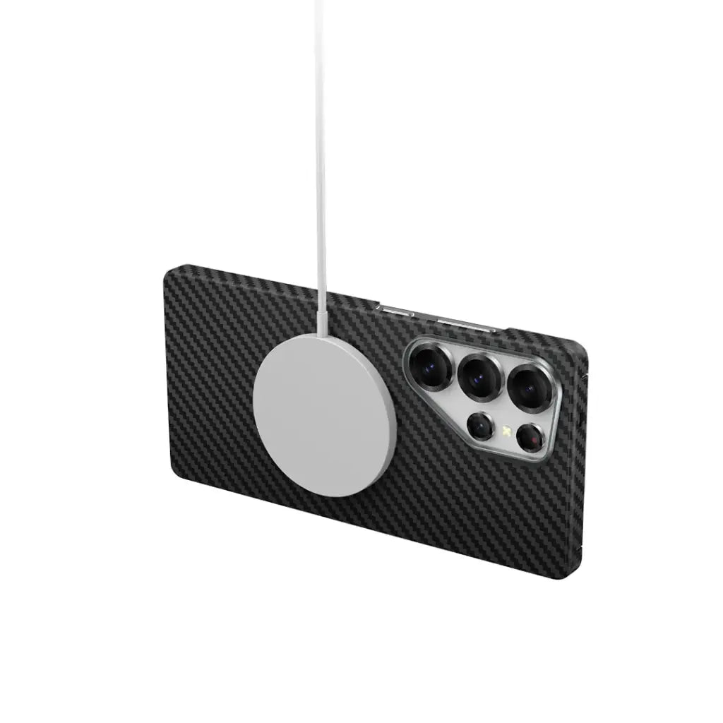 كفر جرين لايون ماج سيف لهاتف سامسونج S25 Ultra - اسود | Green Lion MagSafe Kevlar Armor Case For Galaxy S25 Ultra - Black