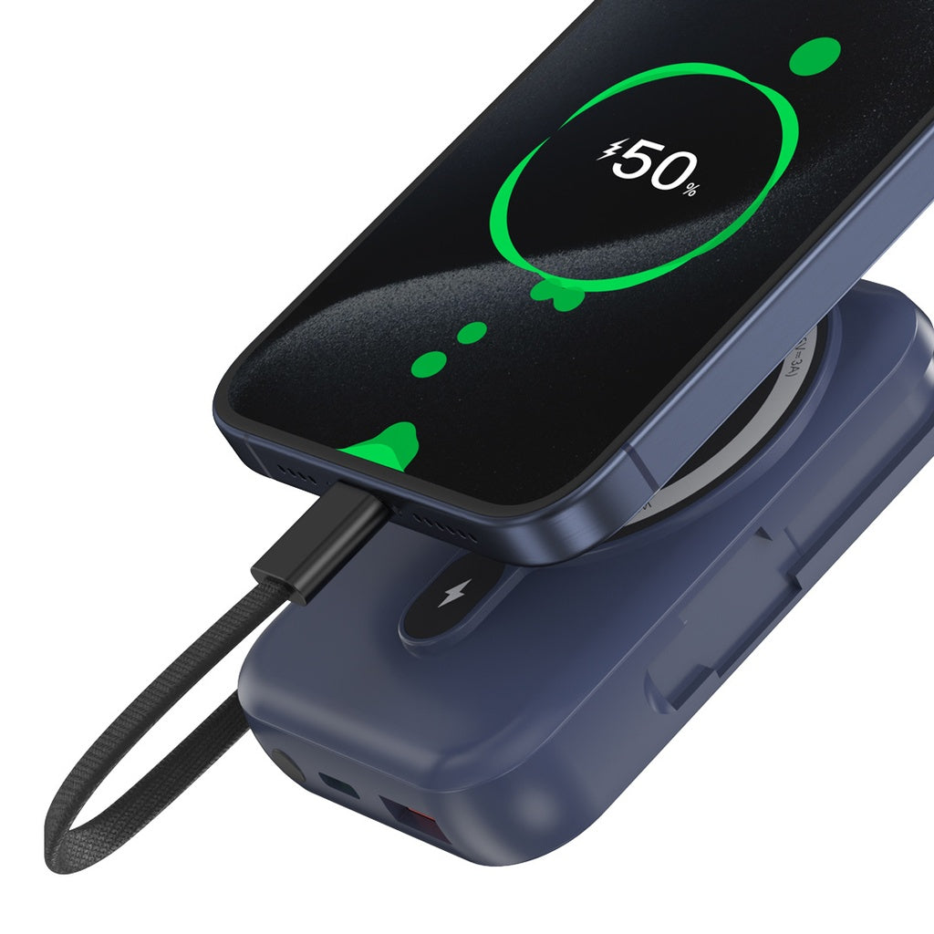 باور بانك جرين لايون موناكو ماج سيف بسعة 20,000 مللي امبير | Green Lion Monaco Magsafe 20000mah Power Bank