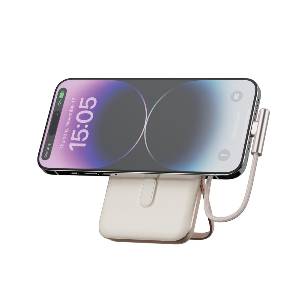 باور بانك جرين لايون مونتي كارلو ماج سيف بسعة 10,000 مللي امبير وبقدرة شحن 20 واط | Green Lion Monte Carlo Magsafe Power Bank 10000mAh PD 20W