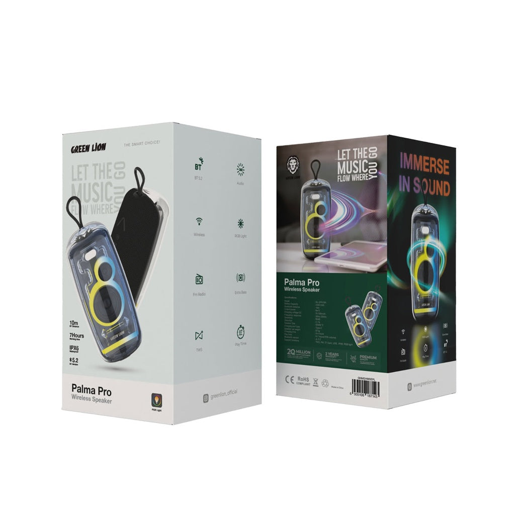 سبيكر جرين لايون بالما برو اللاسلكي - اسود | Green Lion Palma Pro Wireless Speaker - Black
