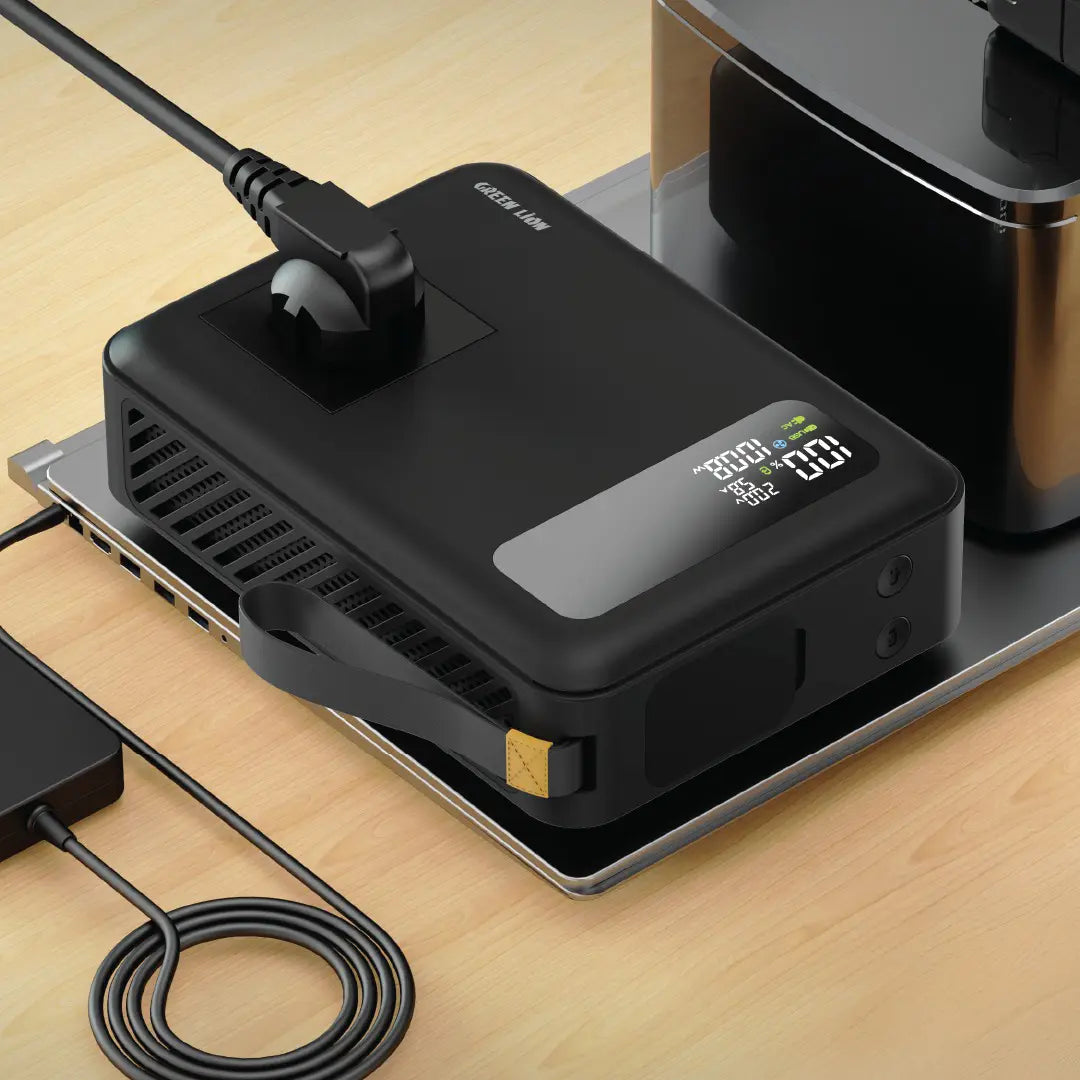 باور بانك جرين لايون باور فولت بسعة 30,000 مللي امبير وبقدرة شحن 270 واط - اسود | Green Lion Power Vault 270W 30000mAh Power Bank- Black