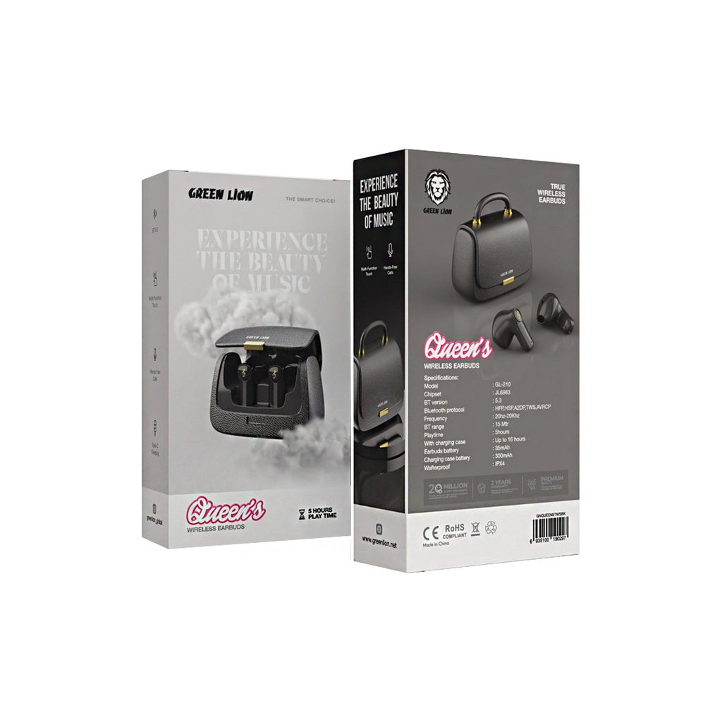 سماعات جرين لايون Queen اللاسلكية | Green Lion Queen's True Wireless Earbuds