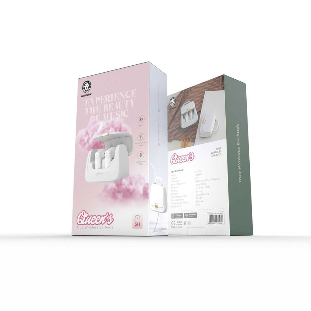 سماعات جرين لايون Queen اللاسلكية | Green Lion Queen's True Wireless Earbuds