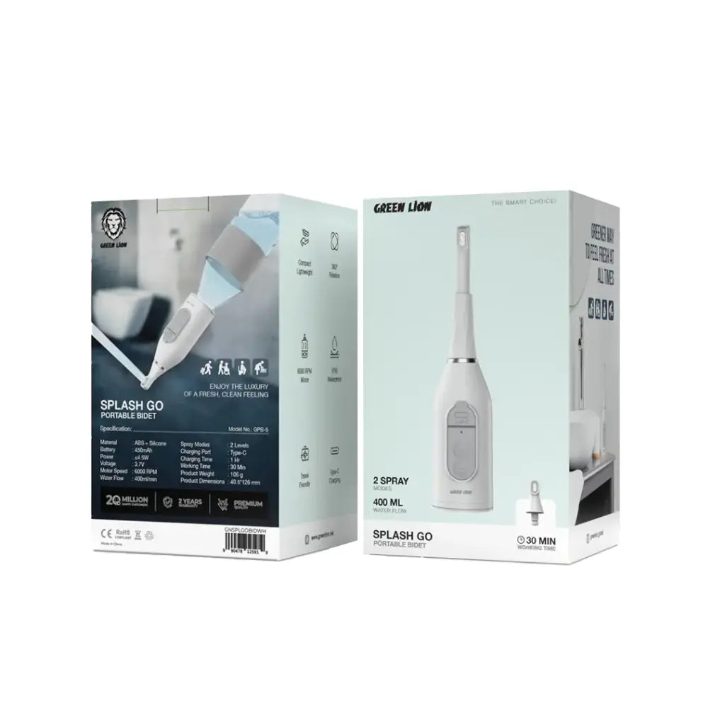 بيديه محمول جرين لايون سبلاش جو - ابيض | Green Lion Splash Go Portable Bidet - White
