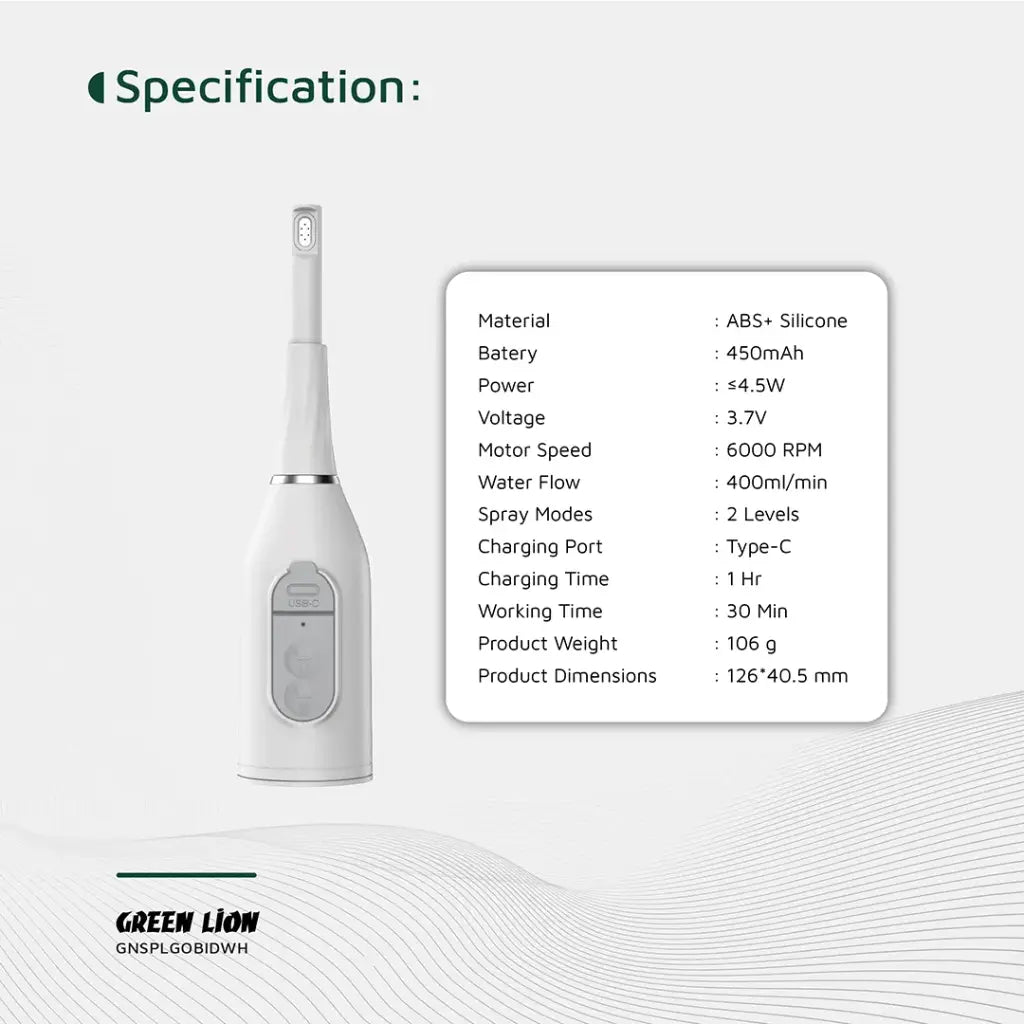 بيديه محمول جرين لايون سبلاش جو - ابيض | Green Lion Splash Go Portable Bidet - White