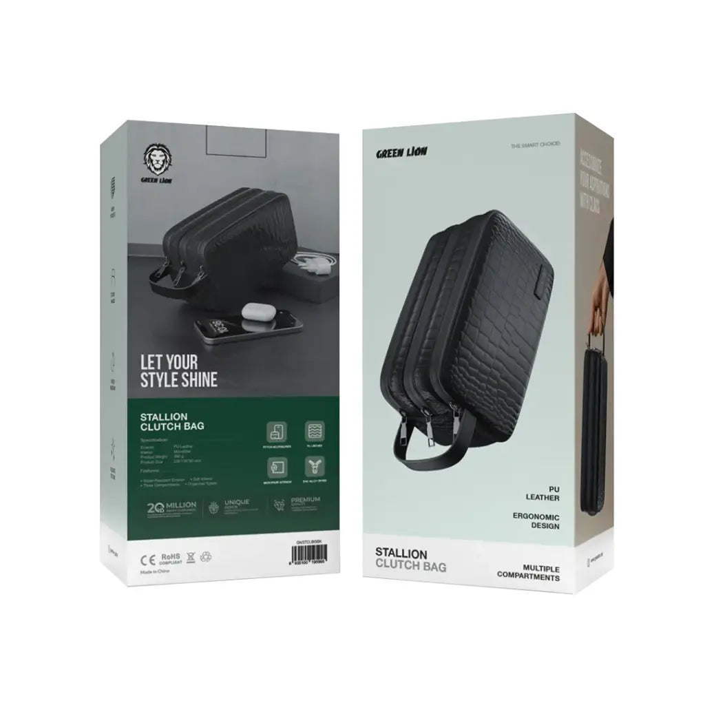 جرين لايون ستاليون حقيبة كلاتش | Green Lion Stallion Clutch Bag