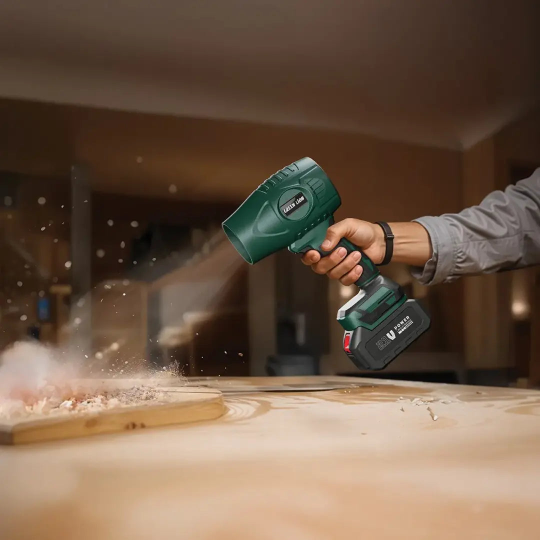 منفاخ هواء جرين لايون Storm Jet اللاسلكي - اخضر | Green Lion Storm Jet Cordless Blower – Green