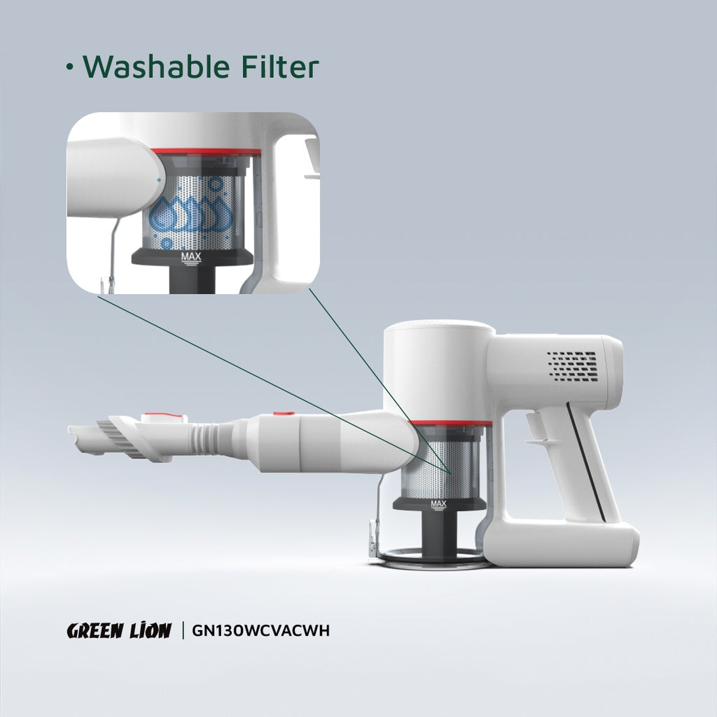 مكنسة جرين لايون تيربو الكهربائية – خفيفة الوزن وقوية الأداء بتقنية الفلترة 5 مراحل | Green Lion Turbo Vacuum Cleaner