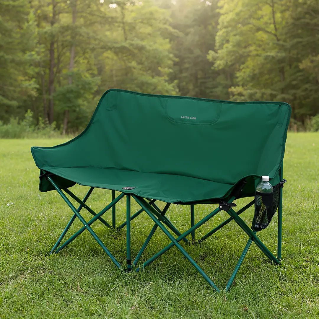كرسي جرين لايون المزدوج للتخييم - اخضر | Green Lion Twin Camping Chair – Green