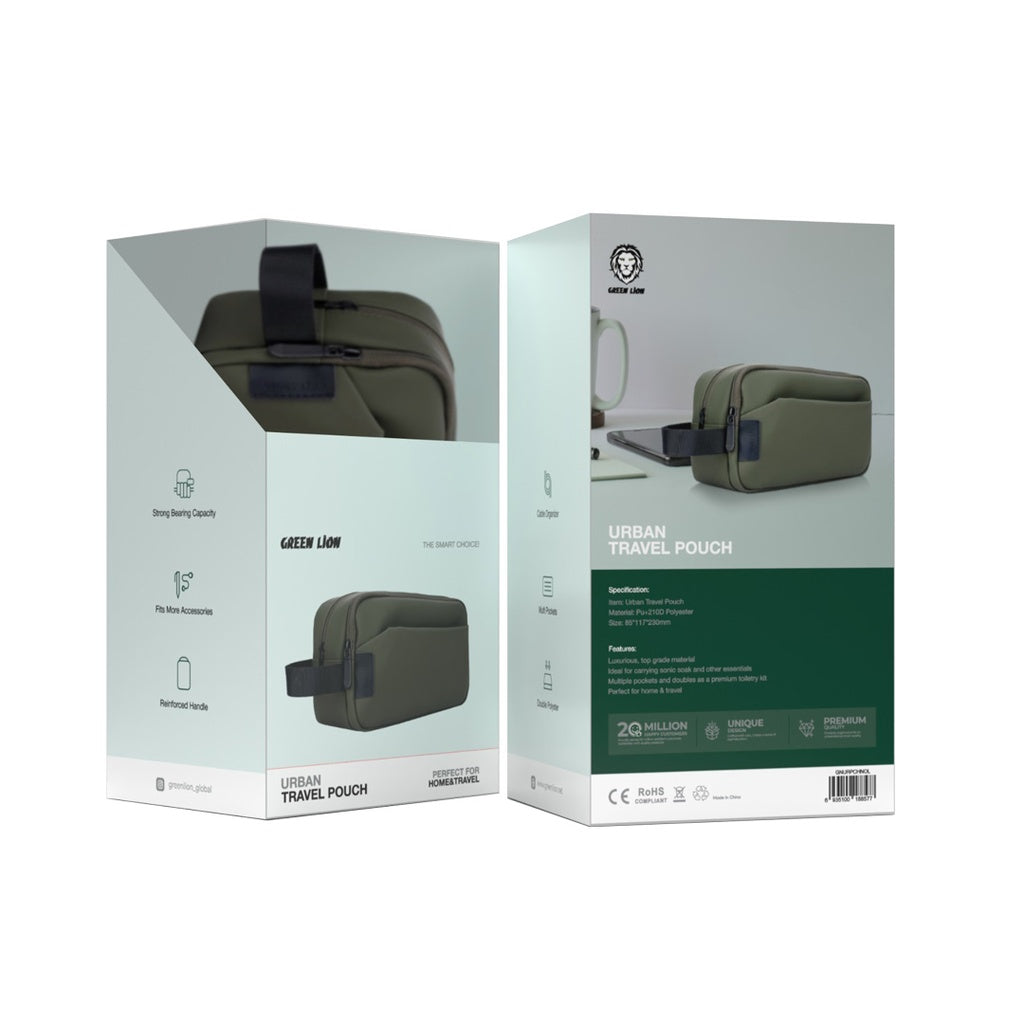 حقيبة يد جرين لايون للسفر | Green Lion Urban Travel Pouch